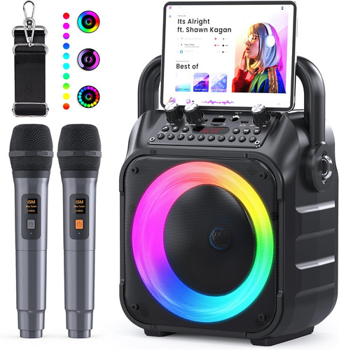 Karaoke con microfono - con,