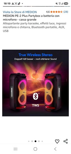 Cassa amplificata karaoke - amplificata, usb