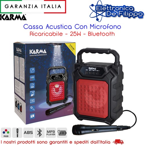 Cassa acustica con - con, microfono