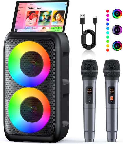 Karaoke con microfono - con,